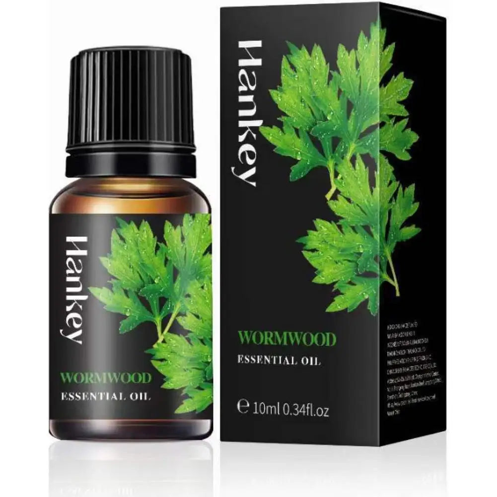 🌿 Aromatherapy Essential Oil Set – 10ml Bottles | Natural Plant Extracts | Lemon, Eucalyptus, Lavender, Jasmine, Rose, Mint, Orange | Diffuser, Humidifier & Air Freshener | Pure Fragrance for Relaxation & Wellness 10ml Wormwood