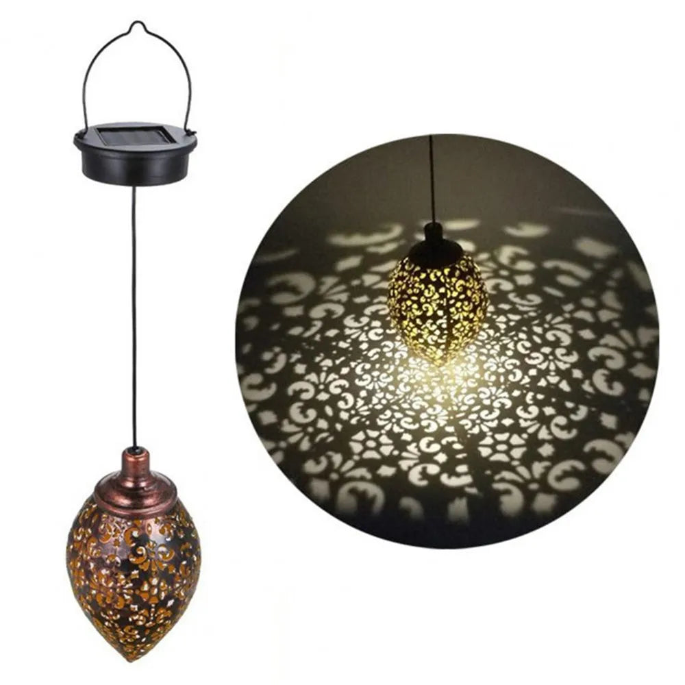 Water Drop Solar Projection Light – Waterproof Hollow Design for Garden, Patio, Fence, Street, Stair & Balcony Outdoor Decor