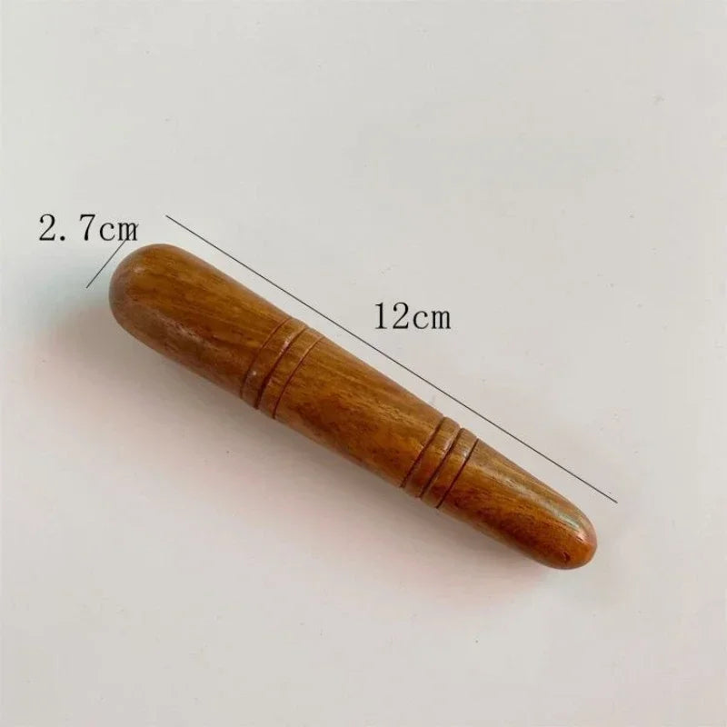 Wooden Acupuncture Massage Stick – Spa Muscle Stick for Fascia, Acupoint, Trigger Point, Foot and Body Massage﻿ Cylinder