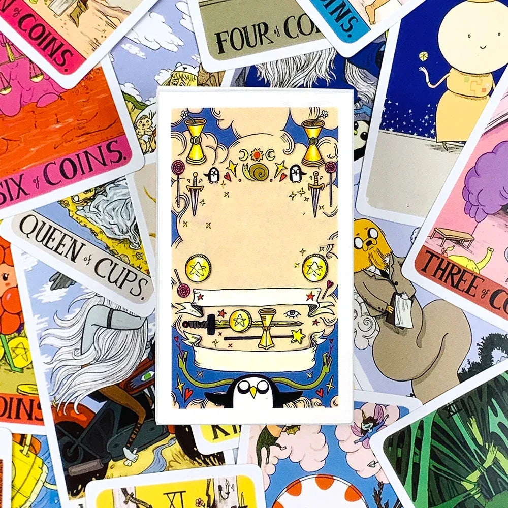 Hot-Selling Tarot Cards – 78-Card English Visions Divination Deck for Family Gatherings, Board Games & Holiday Gifts