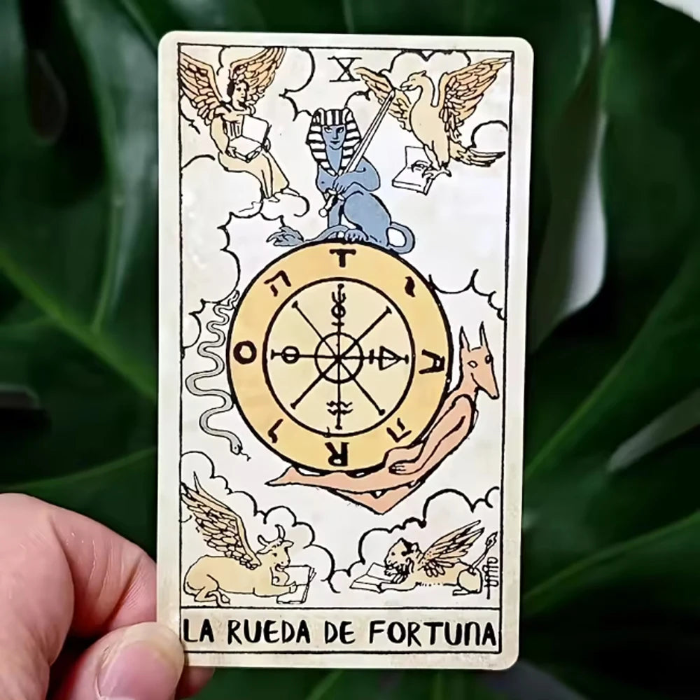 🎴 Tarot Cards Spanish Vintage Tarot Deck Spanish Edition 78pcs﻿ | Suitable for Beginners & Enthusiasts | Birthday Gift & Party Game