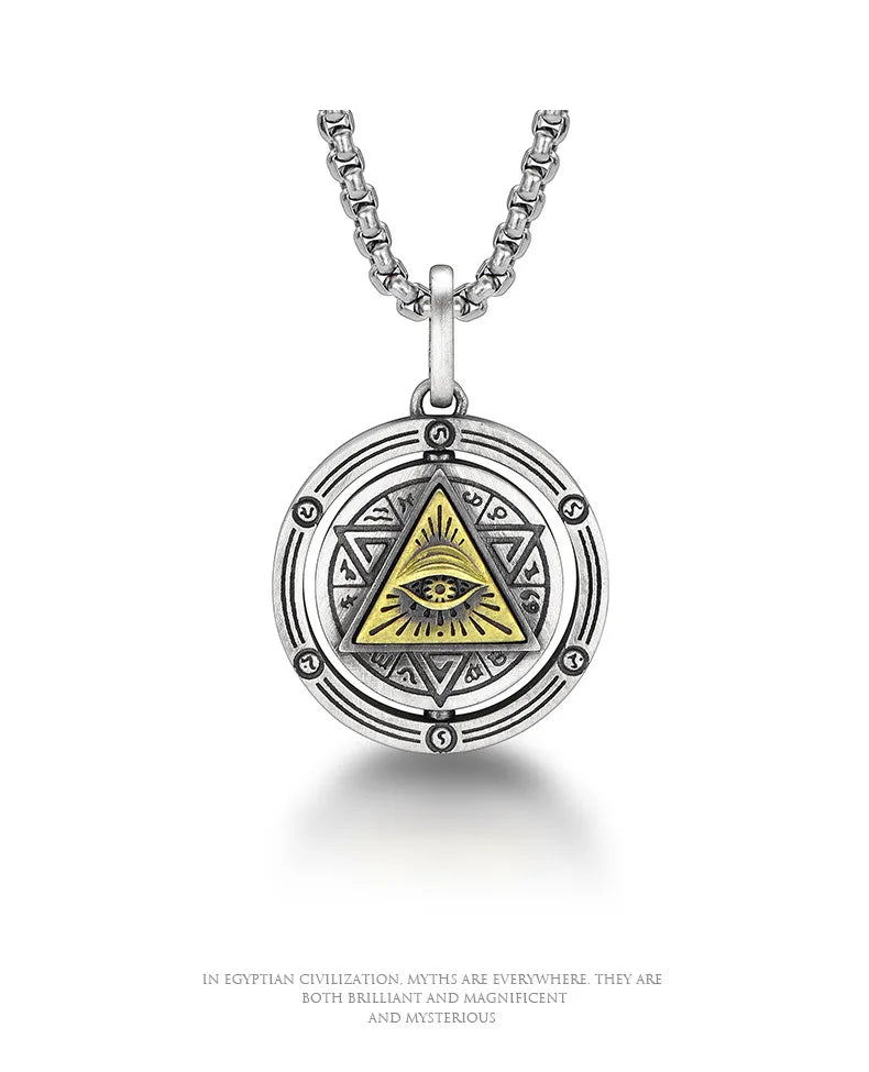 👁️ Eye of Horus Necklace – Evil Eye Pendant | Ancient Egypt Protection Jewelry | Spiritual Amulet Gift for Men & Women