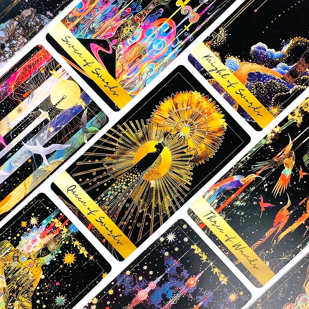 ✨ New Tarot Cards – 78pcs Deck for Predictive Divination, Family Party Games, Halloween & Christmas Gifts