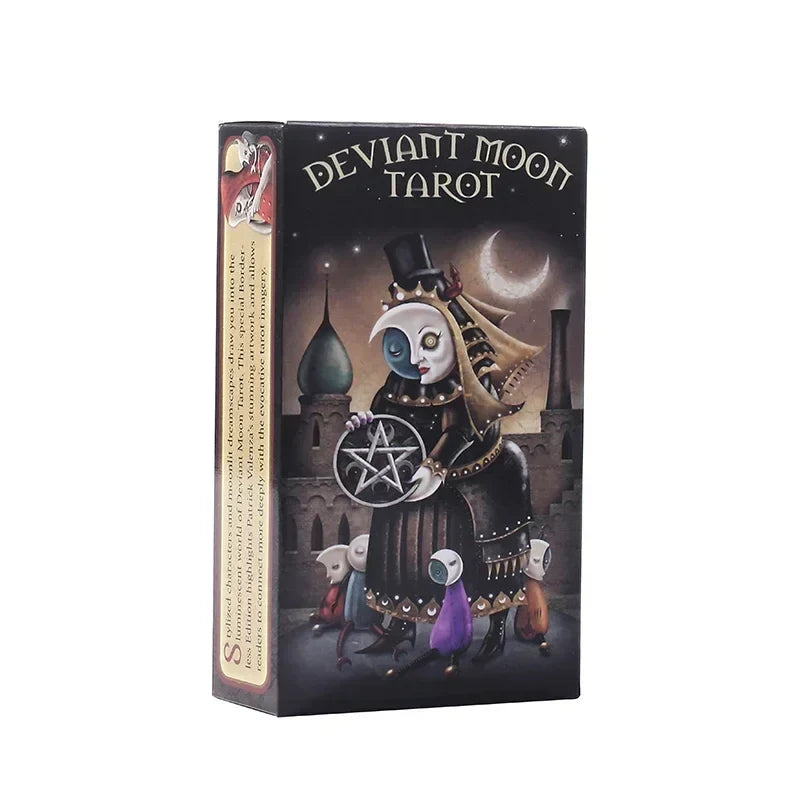 Deviant Moon Tarot Cards – 78-Card English Board Game Deck for Family Parties and Entertainment