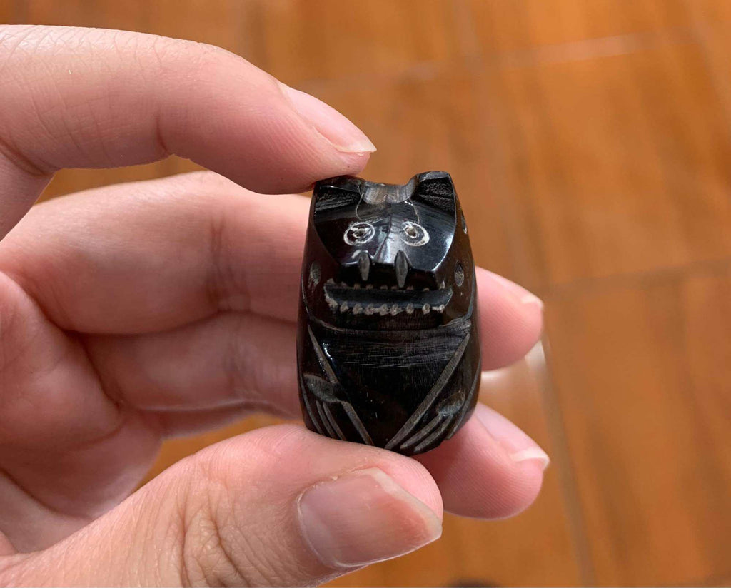 🐯 Sacred Buffalo Horn Tiger Amulet – Hand-Carved by Luang Pu Im Panyawutho, Wat Thung Na Mai Default Title