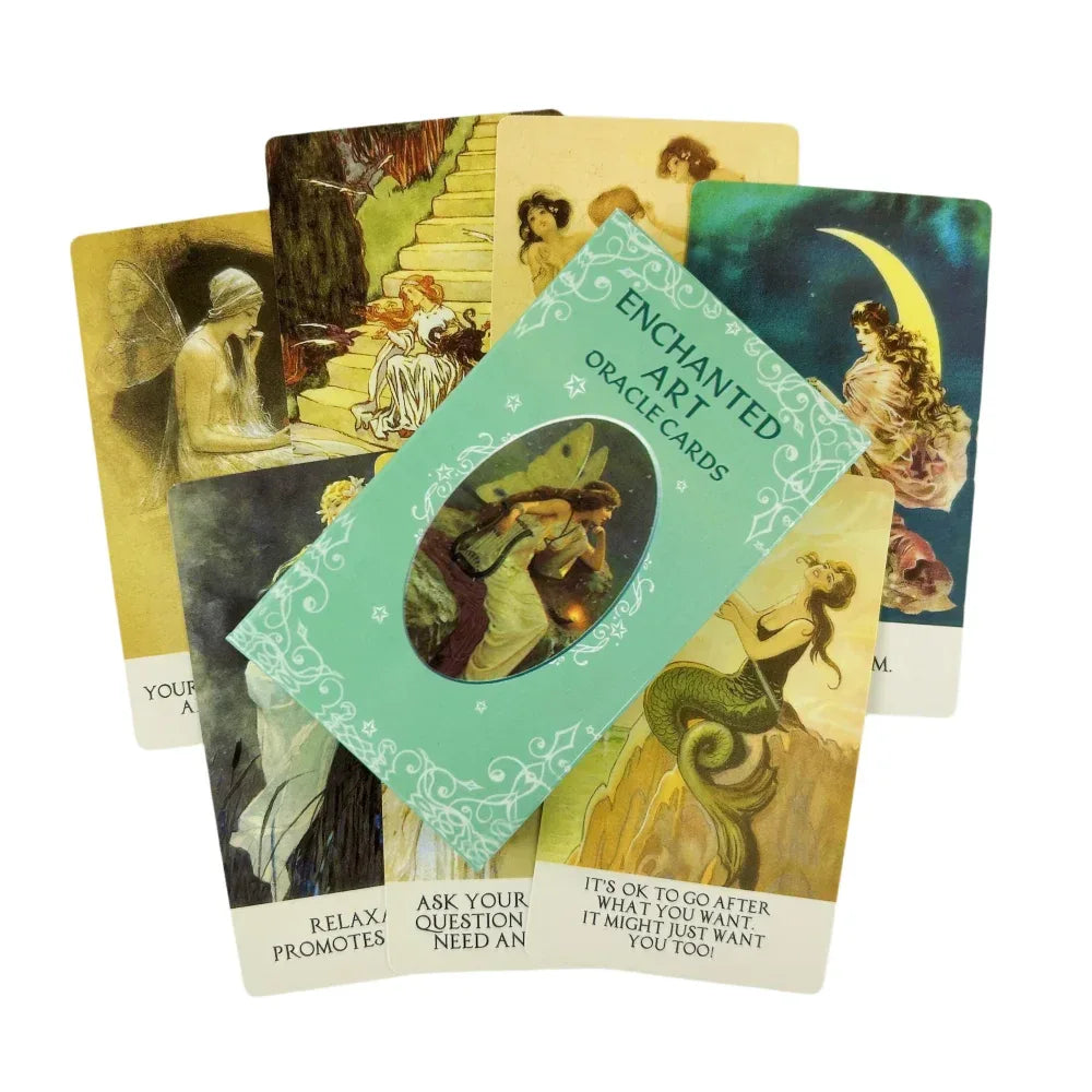 Crystal Oracle Cards – Stone Divination Deck English Vision Edition, 78 Cards for Tarot Board Games and Party Entertainment TS234