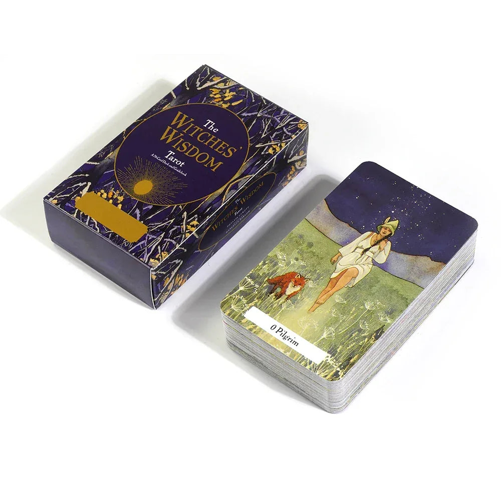🌿 The Witches’ Wisdom Tarot Deck – 78 Cards with Guidebook | Family Party Board Game Edition