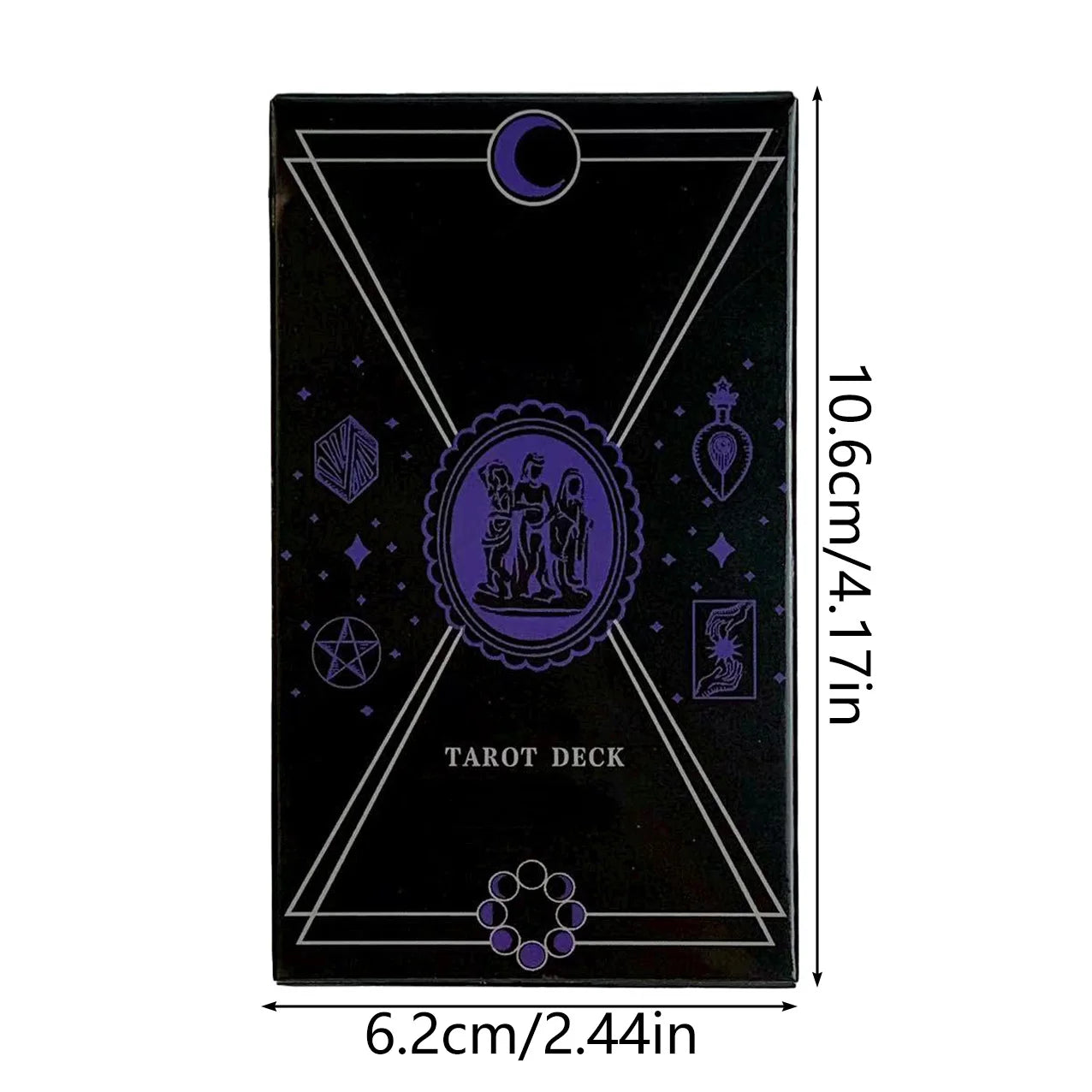 New Tarot Deck 78 Cards – English Edition for Predictive Divination, Family Games & Holiday Gifts