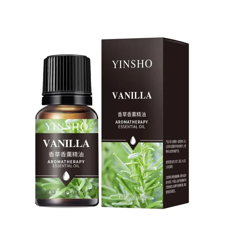 🌟 17 Flavors 10ml Essential Oils for Aroma Diffuser – Water-Soluble Natural Fragrance Oils for Home and AirHumidifier﻿ Vanilla