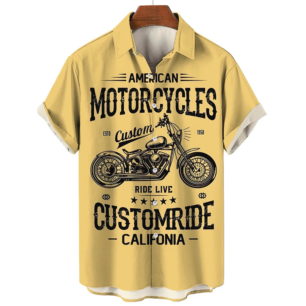 🏍️ The 1971 Moto-Legend Edition: Premium Men’s Vintage Motorcycle Graphic Shirt – High-Definition 3D Heritage Biker Print, Breathable Summer Performance Fabric, and Sophisticated Urban-Retro Short-Sleeve Tee (S-5XL) CS2024AT7908