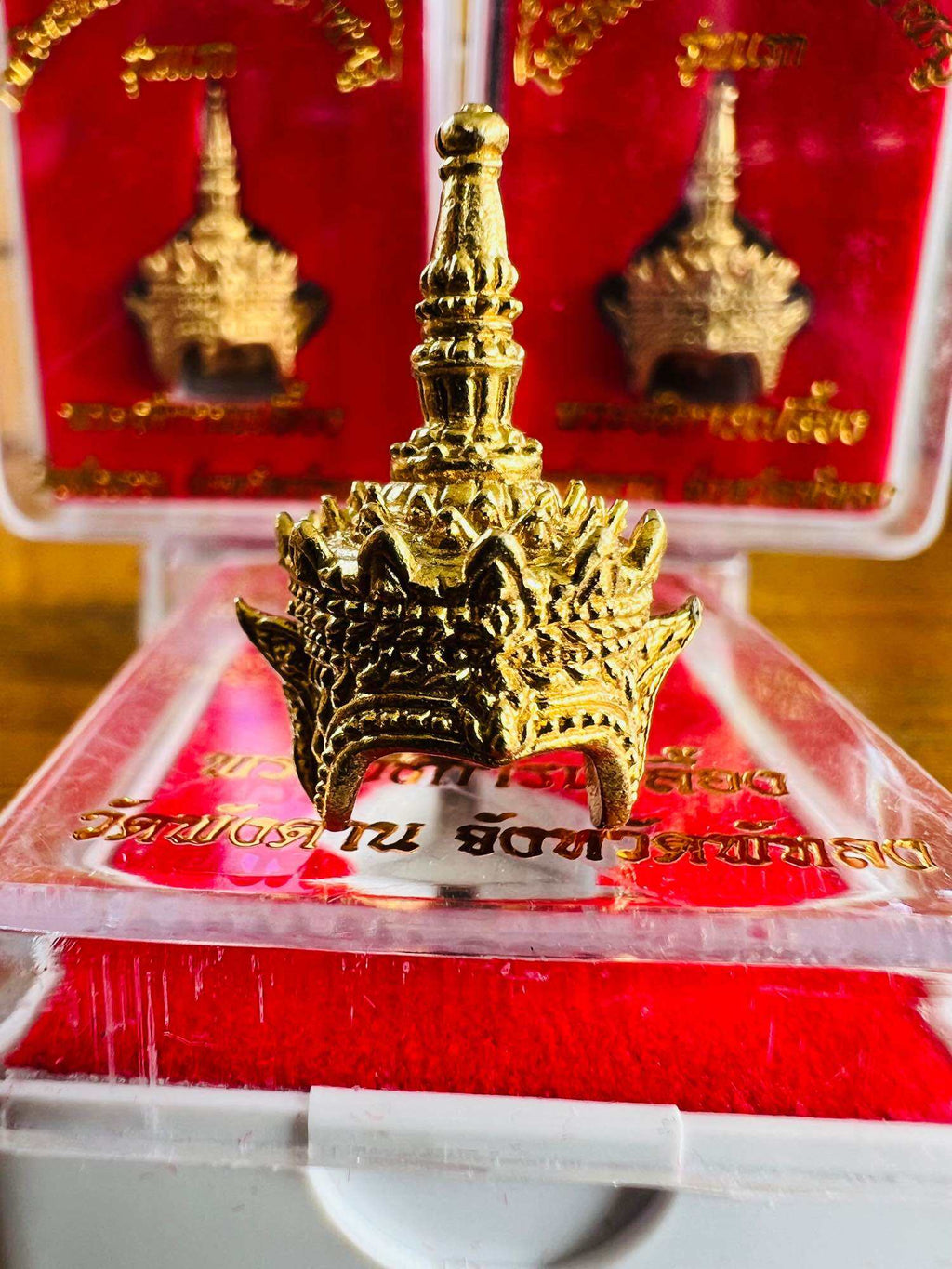 Terid Manorah Monk Pendant - Master Edition Small Pendant in Divine Gold Alloy