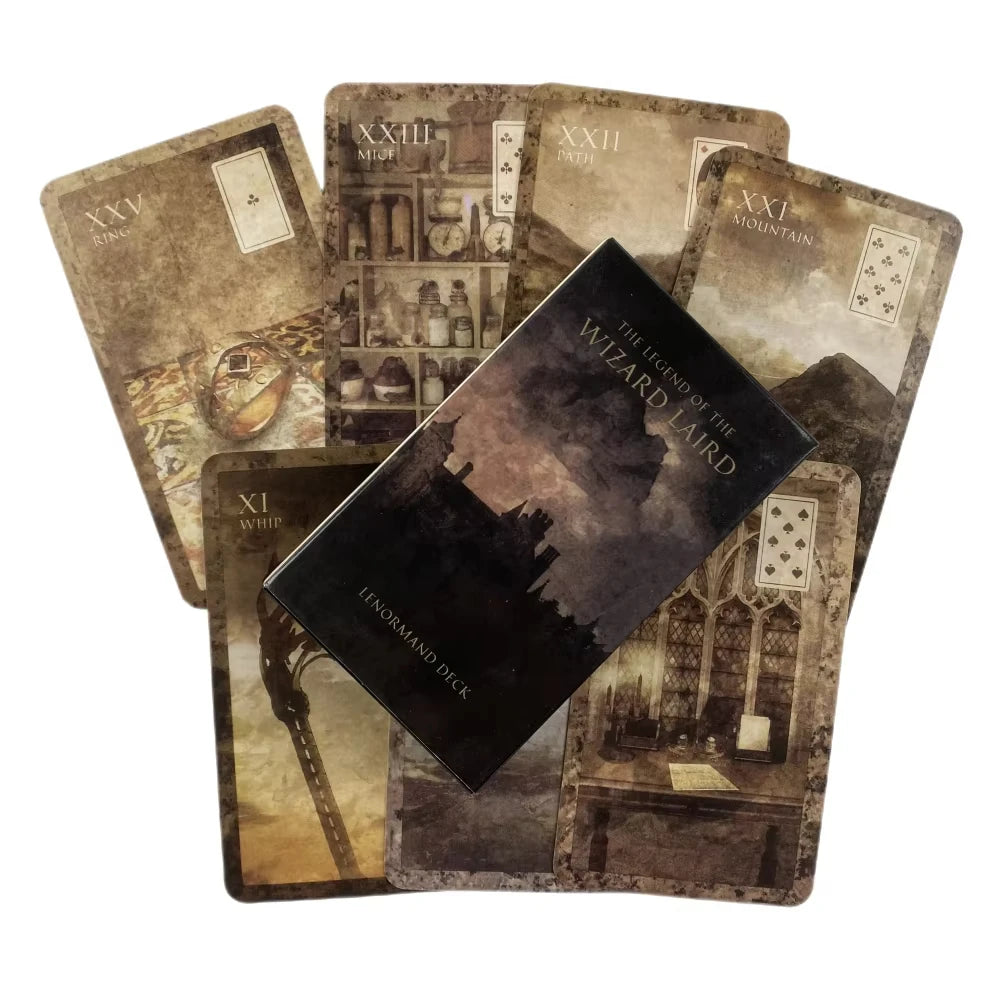 🧙‍♂️ Legend Of The Wizard Laird Lenormand Tarot Deck | Leisure Party Board Game & Fortune-telling Oracle