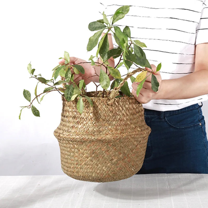 🌿 Natural Storage Baskets – Straw, Wicker, Rattan & Seagrass for Stylish Home & Garden Organization