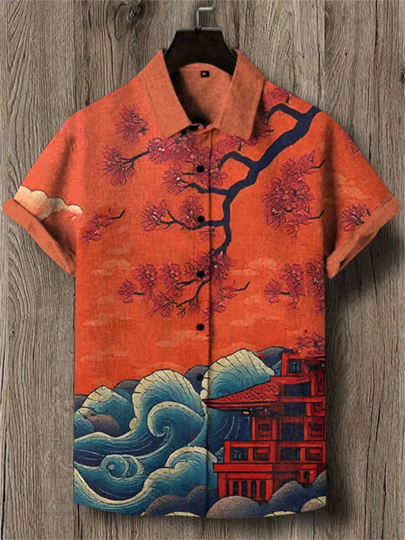 🌊 The Deep-Sea Medusa Edition: Premium Men’s 3D Jellyfish Linen Shirt – High-Definition Surrealist Graphic Print, Breathable Organic Cotton-Linen Blend, and Sophisticated Modern-Fit Holiday Button-Down OE764