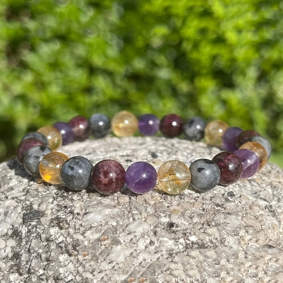 ✨ Success & Prosperity Bracelet – Handmade Moonstone & Red Agate Jewelry for Abundance and Wealth