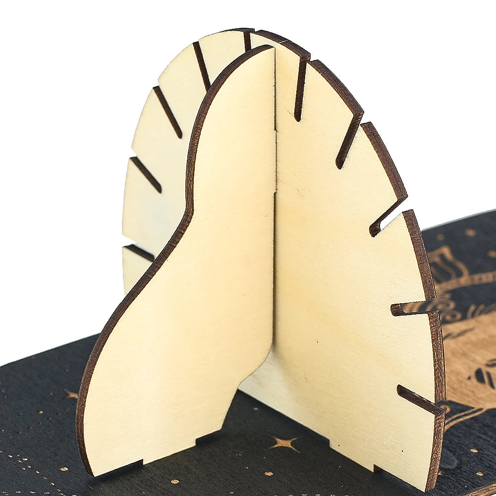 Boho Wooden Wall Bracket Floating Shelf – Hand-Carved Crystal & Candle Holder Display Stand for Spiritual and Decorative Use