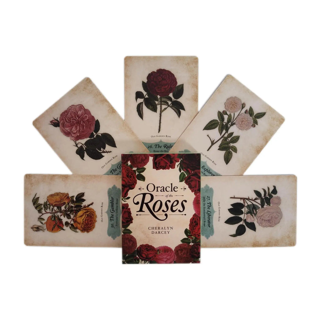 🌹 Oracle of The Roses – 44-Card Deck with Electronic Manual for Family Party Fun, Divination, and Board Games