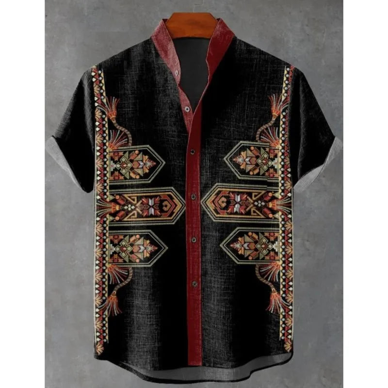 ✨ Urban Tropic 3D Graphic Hawaiian Shirt: Men’s Premium Short-Sleeve Camisa Hombre – Breathable High-Definition Print Casual Top (Summer Collection)