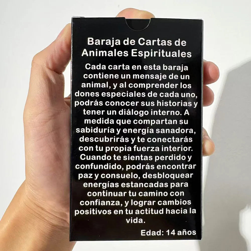 🦜 Spanish Animals Tarot Deck – 52 Cards | Spirit Animal Messages | Oracle & Tarot Fusion | Compact 12 x 7 cm Cards | Divination, Meditation & Family Board Game