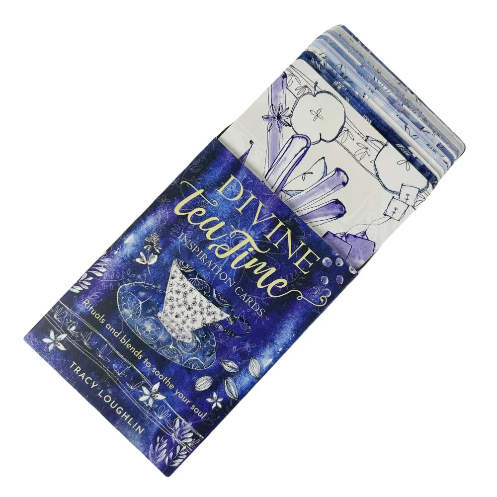 Divine Tea Time Inspiration Oracle Cards – 40 Cards English Edition for Family Gathering, Divination & Board Games