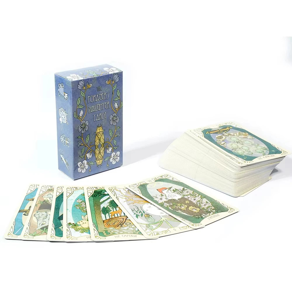 🌿 Forager's Daughter Tarot Deck – 83 Cards | Nature-Inspired Tarot with Rich Symbolism | Compact 10.3 x 6 cm Size | Divination & Family Board Game | No Paper Guidebook Included