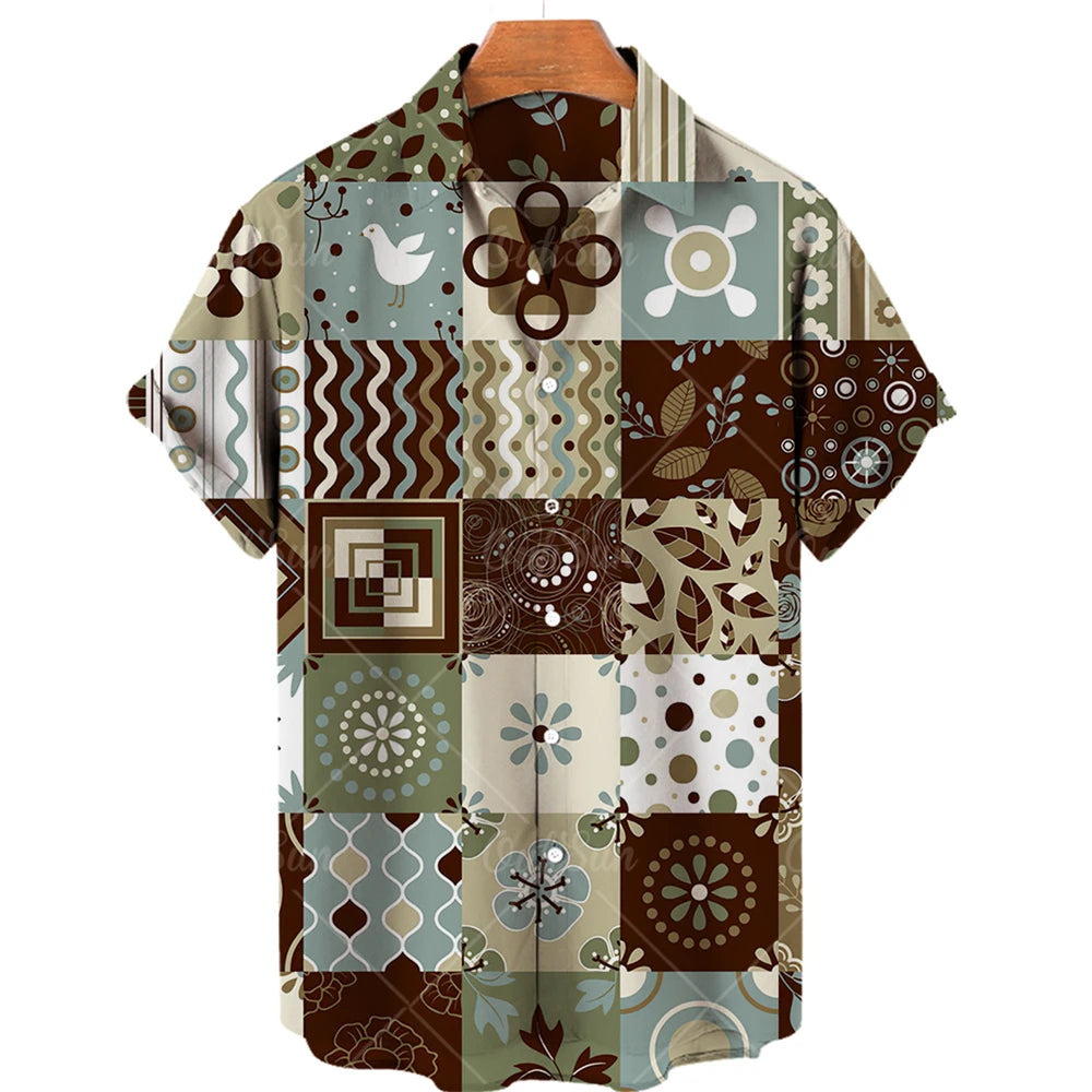 🏝️ The Dasan Majestic Edition: Ultra-Luxury Men’s High-End Hawaiian Shirt – High-Definition Floral & Ethnic Graphic Print, Premium Cooling Performance Fabric, and Sophisticated Resort-Luxe Button-Down CS2024AQ1940