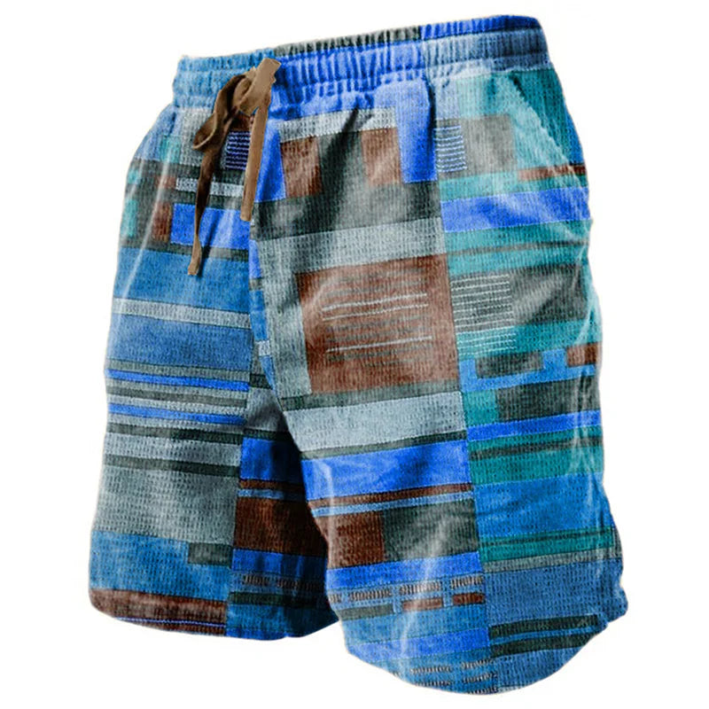 ☁️ The 3D Terry-Luxe Masterpiece: Premium Men's Casual Graphic Shorts – High-Definition Digital Print, Ultra-Soft Breathable Micro-Terry Fabric, and Mid-Rise Elastic Drawstring Waist (Daily & Holiday Ready) DK2024TGBA072
