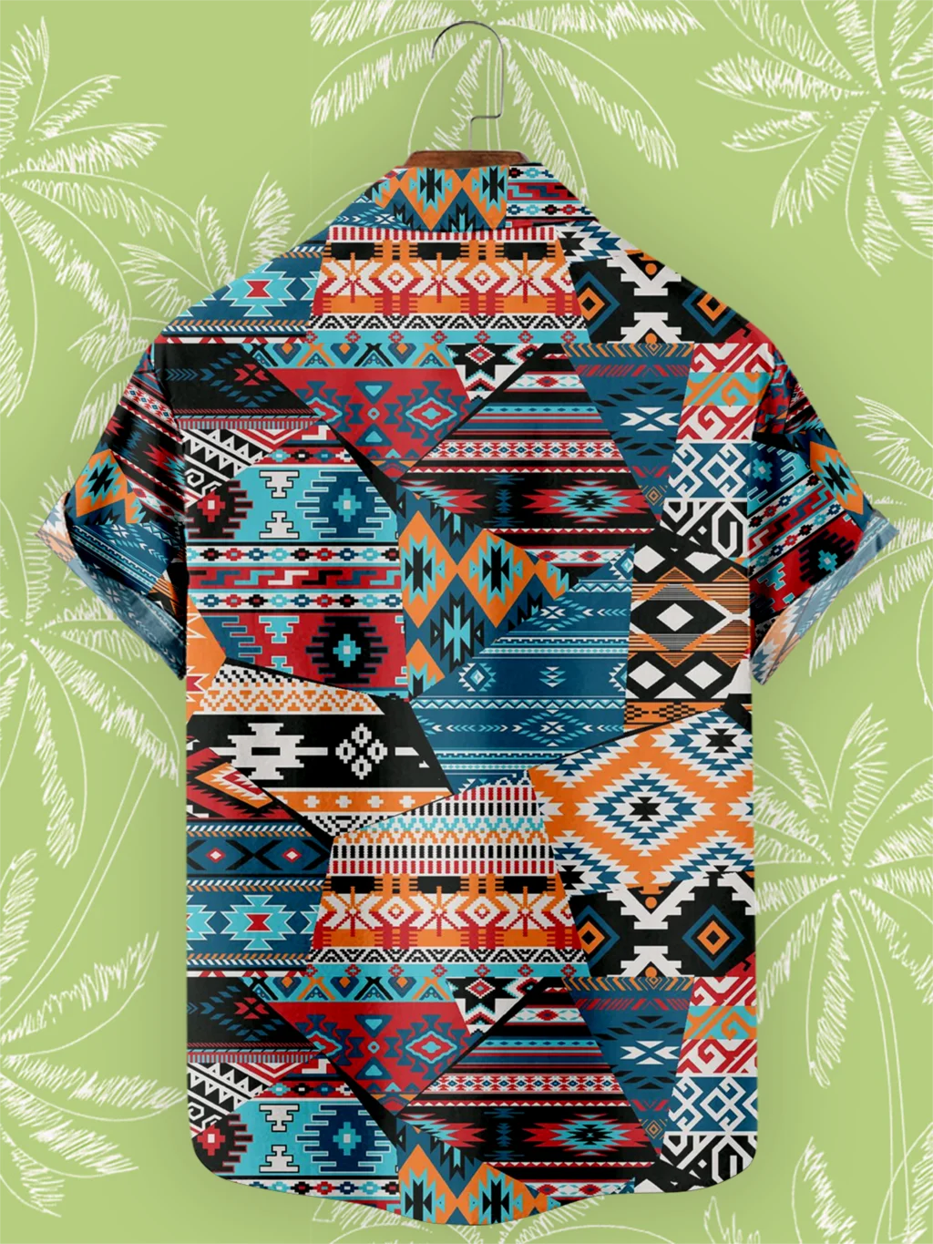 🌍 The Bohemian African Tribe 3D Masterpiece: Premium Men's Retro Short-Sleeve Shirt – High-Definition Tribal Graphic Print, Breathable Summer Beach Fabric, and Sophisticated Oversized Social Silhouette