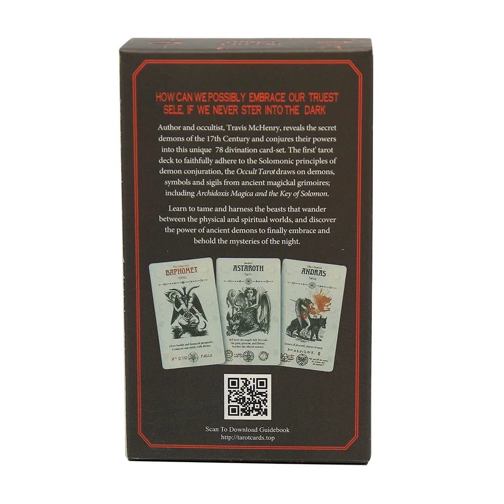 Occult Tarot Divination Deck by Travis McHenry - 78-Card Oracle Inspired by Ancient Magickal Grimoires for Family Parties & Board Games