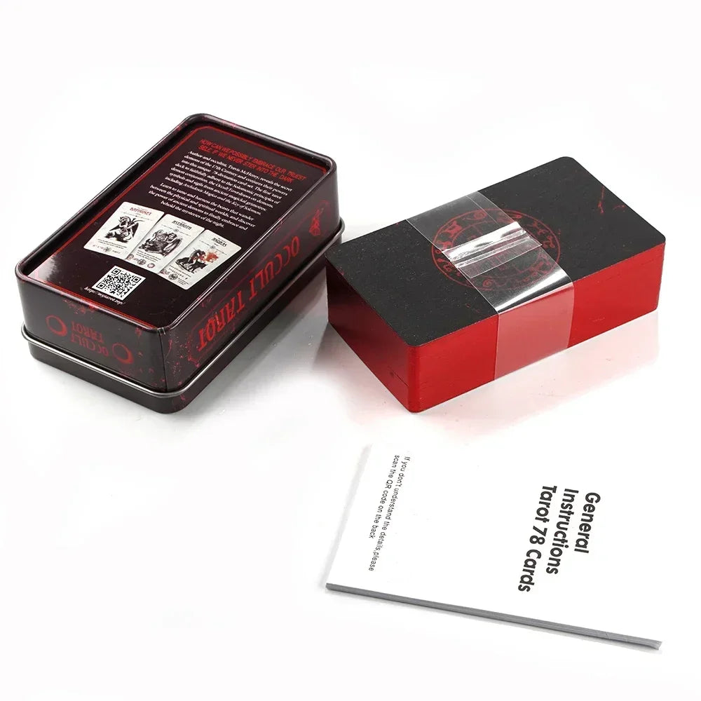 🌙 Luna Lapin Lucid Dreams Tarot – Beginner-Friendly 78-Card Deck with Gilded Edges, Sturdy Tin Box, and Comprehensive Guidebook