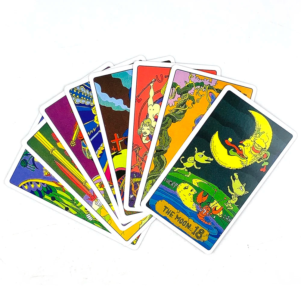 Anime Tarot Cards – 78-Card English Edition with Exquisite Character Art for Divination & Party Games