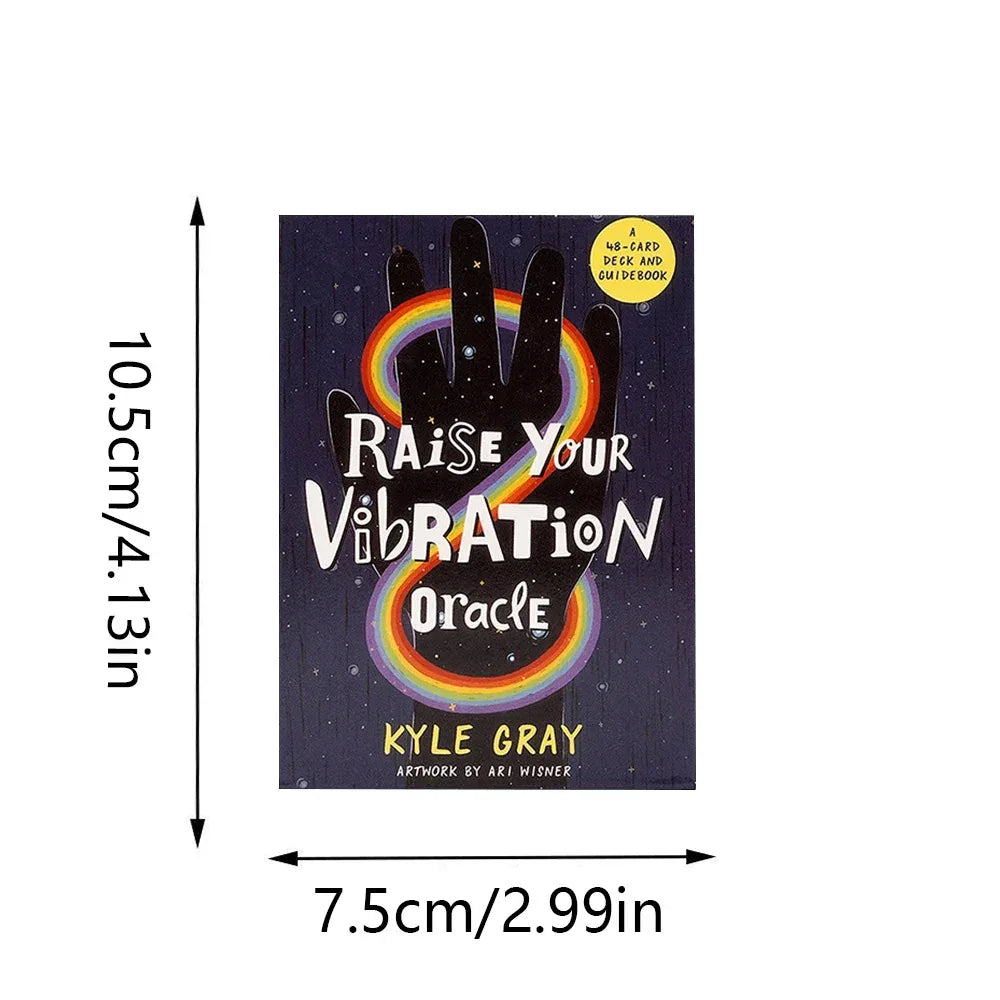 🌟 Raise Your Vibration Oracle Cards – 48 Cards Family-Friendly Board Game Positive Energy, Mindfulness & Inspiration Portable 10.3 x 6 cm Deck