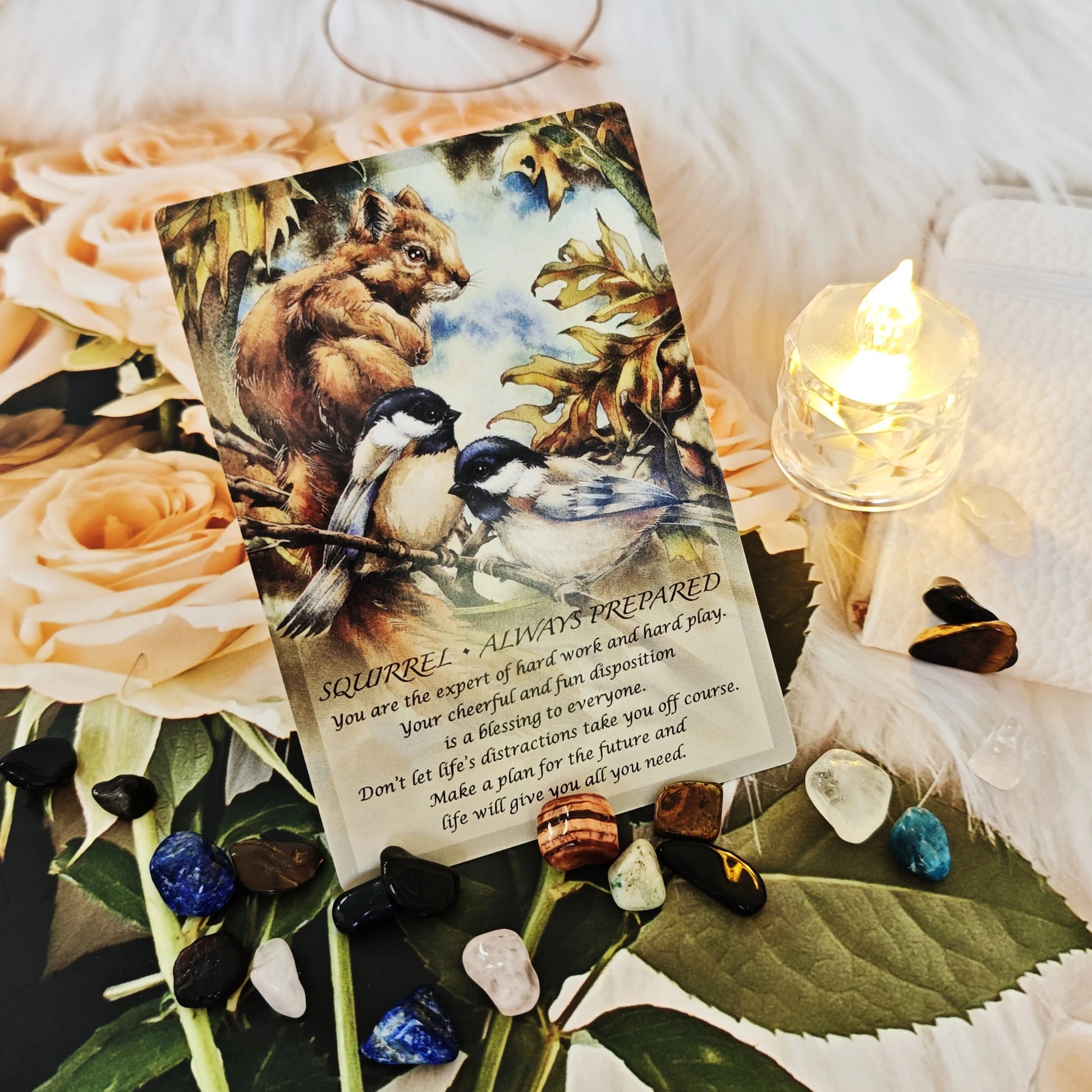 🐾 Spirit of The Animals Oracle Cards – 52 Cards Beautifully Illustrated Animal Spirit Guides Divination & Family Party Board Game English Guidebook Included Compact 4 x 6 in Size