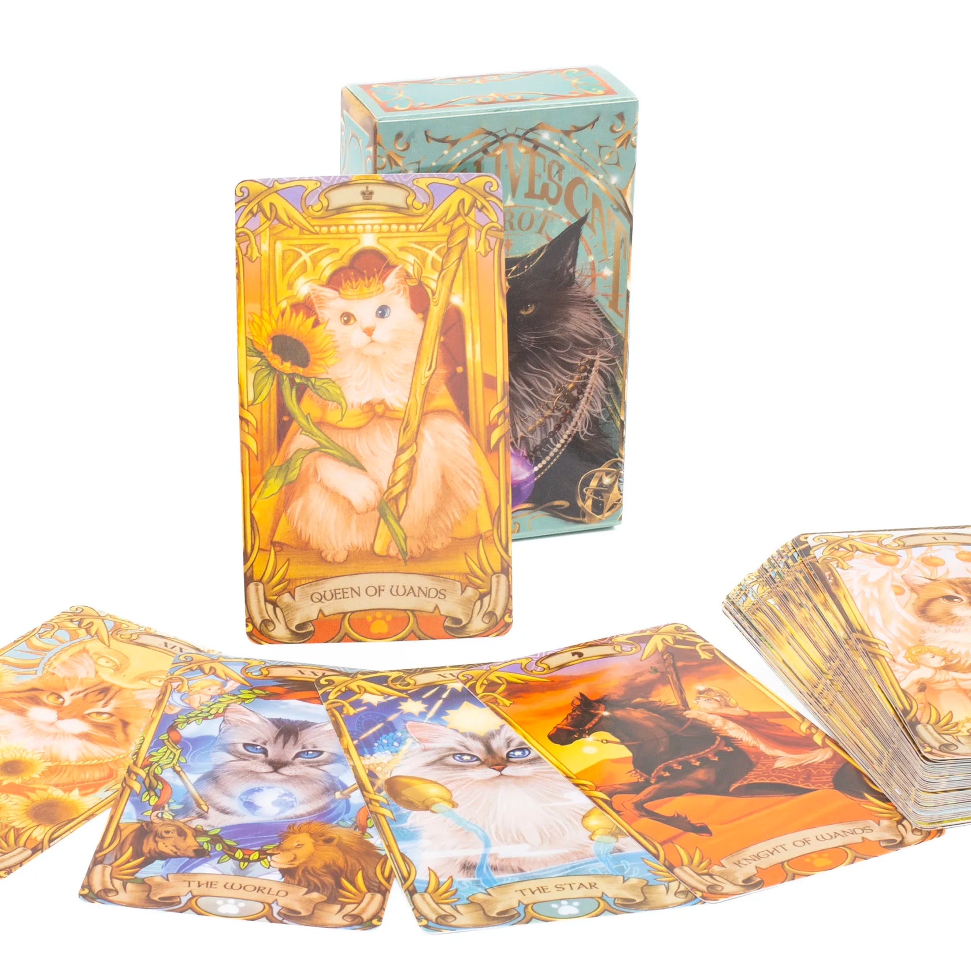 Old Style Tarot – 79-Card Vintage-Inspired English Visions Divination Deck for Board Games and Fortune Telling (10.3x6 cm) TK05K