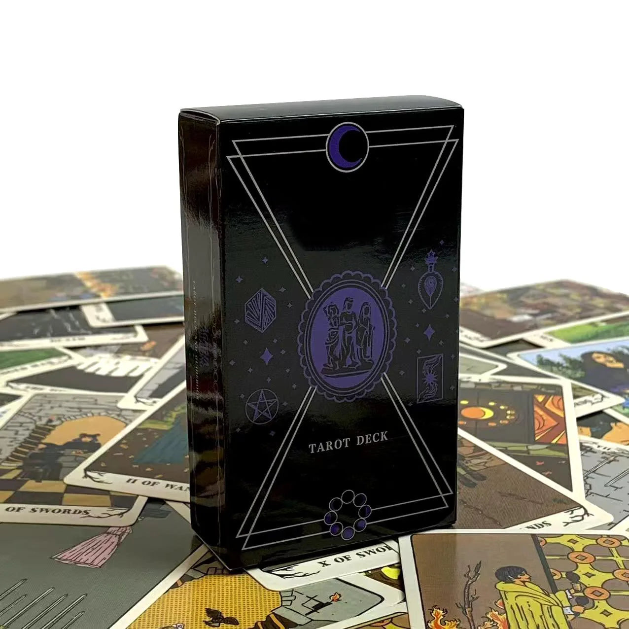New Tarot Deck 78 Cards – English Edition for Predictive Divination, Family Games & Holiday Gifts