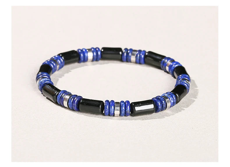 🐯 Natural Yellow Tiger Eye Tube Bracelet: Modern Cylinder Stone Bangle with Stainless Steel – Wealth, Confidence & Energy Jewelry for Men & Women