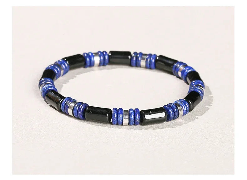 🐯 Natural Yellow Tiger Eye Tube Bracelet: Modern Cylinder Stone Bangle with Stainless Steel – Wealth, Confidence & Energy Jewelry for Men & Women