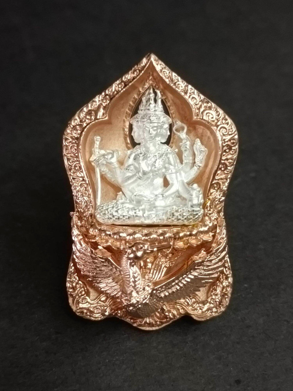 ✨ Phra Phrom Siam Thewa – Supreme Brahma Deity Amulet by Luang Pu Kruba Kampheng Thitipanyo, Makangam Hermitage, Kamphaeng Phet ชุบนากองค์เงิน