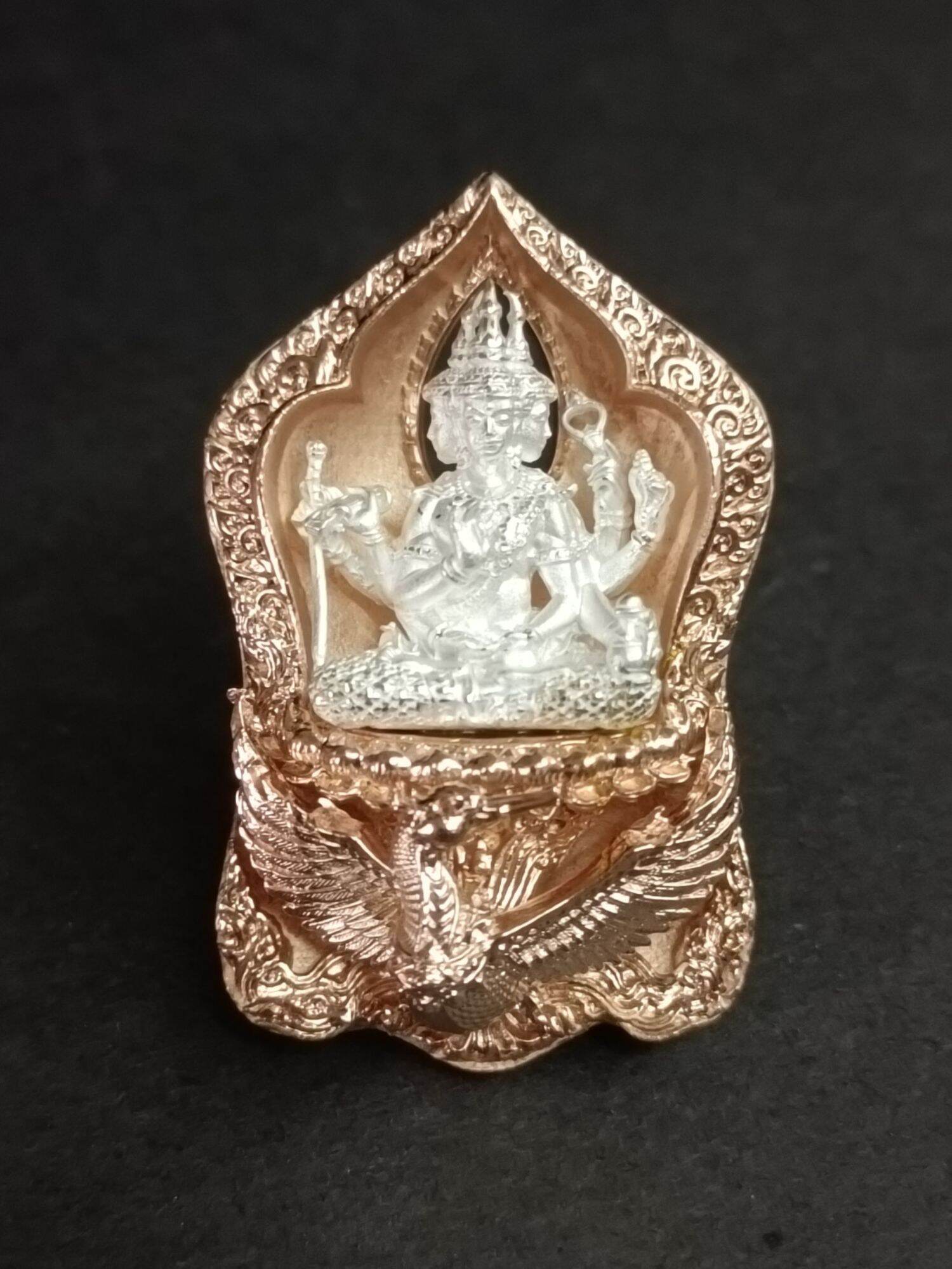 ✨ Phra Phrom Siam Thewa – Supreme Brahma Deity Amulet by Luang Pu Kruba Kampheng Thitipanyo, Makangam Hermitage, Kamphaeng Phet ชุบนากองค์เงิน