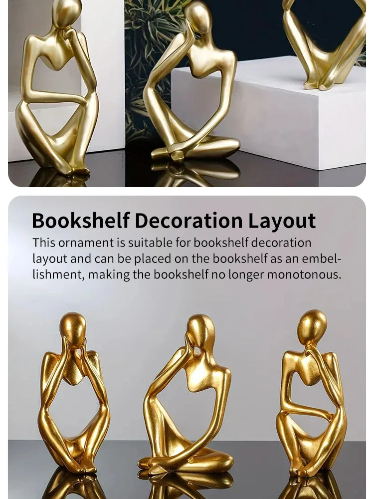 🎨 Scandinavian Abstract Figures – Light Luxury Mini Crafts for Home & Desktop Decoration | Entryway Ornament | Free Shipping