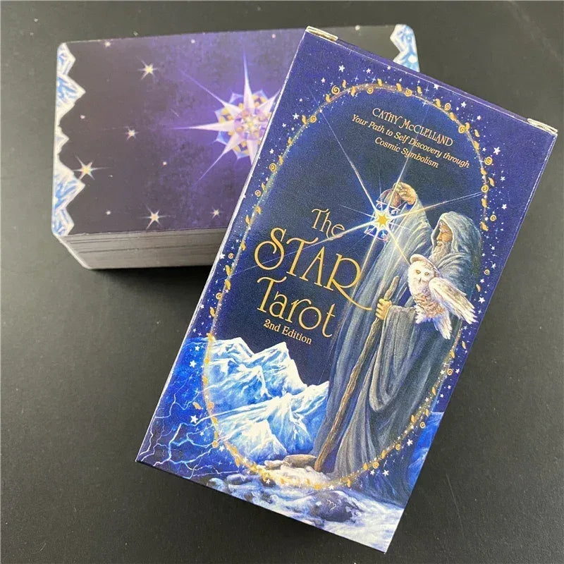✨ The Star Tarot Deck – Unique Star-Shaped Fortune-Telling Cards with Durable Print and Comprehensive PDF Guidebook