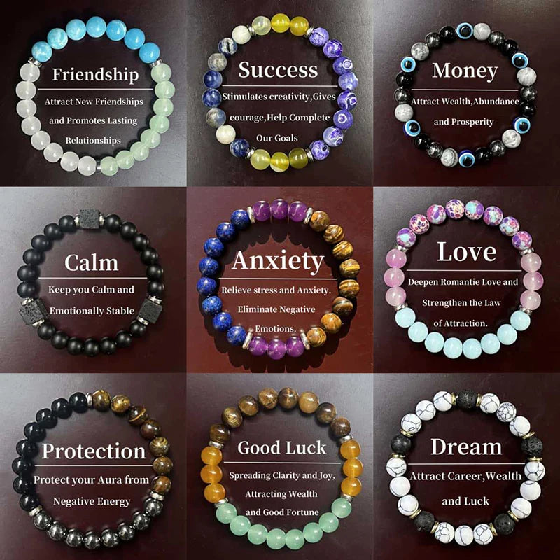 ✨ Simple Natural Stone Bracelet – Fashion Beaded Jewelry for Women and Men – Versatile and Exquisite Accessories & Gifts