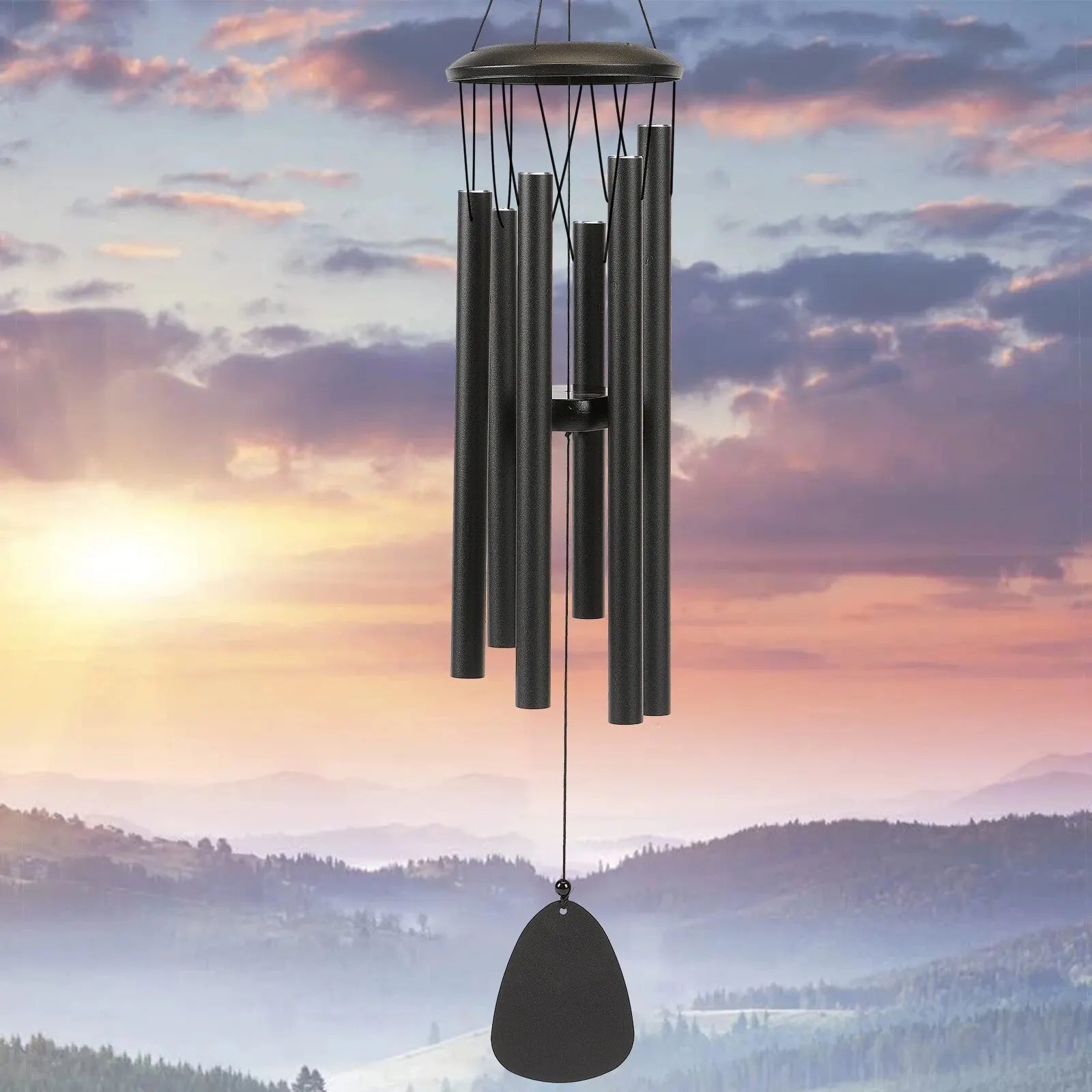 26 Inch Outdoor Wind Chimes – Durable Aluminum Tubes for Relaxing Sounds and Garden/Ambiance Decor 26inHEFL