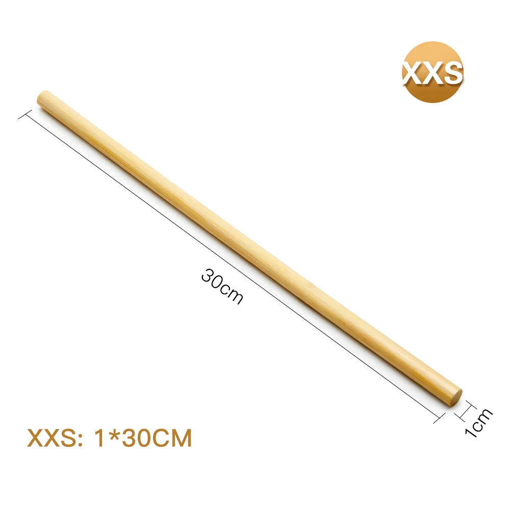 Natural Bamboo Massage Sticks Wood Therapy Anti Cellulite Gua Sha Massager Muscle Pain Relief Maderoterapia Scraping Tool XXS