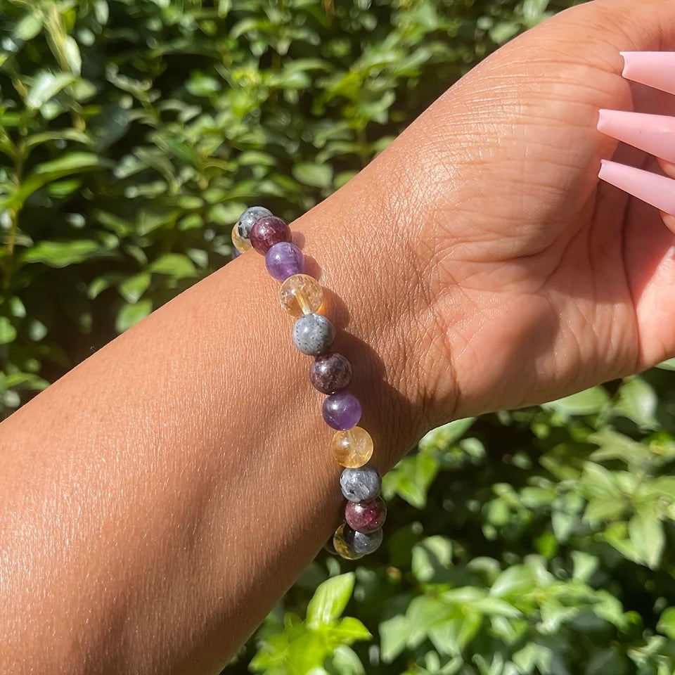 ✨ Success & Prosperity Bracelet – Handmade Moonstone & Red Agate Jewelry for Abundance and Wealth