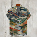 🌊 The Deep-Sea Medusa Edition: Premium Men’s 3D Jellyfish Linen Shirt – High-Definition Surrealist Graphic Print, Breathable Organic Cotton-Linen Blend, and Sophisticated Modern-Fit Holiday Button-Down OE7611