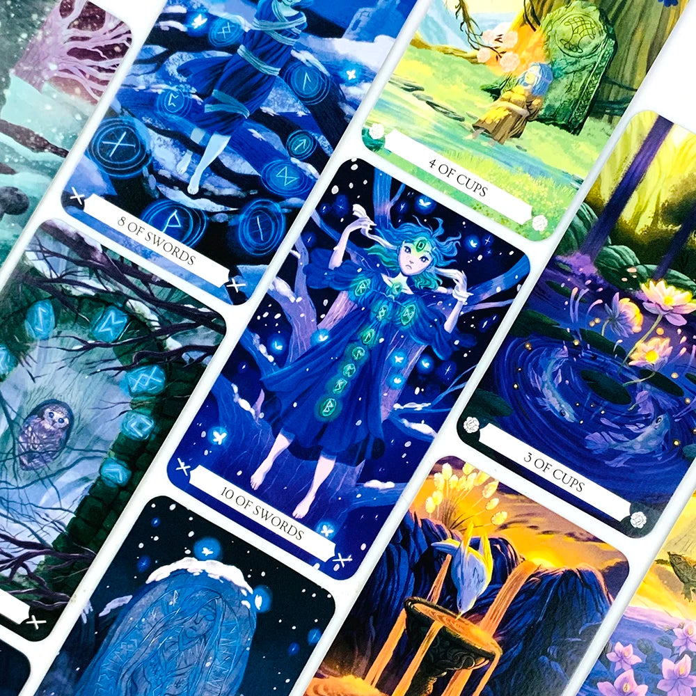 78-Card Tarot Card Deck - Unique Divination Game Blending Fact & Fiction for Insightful Readings