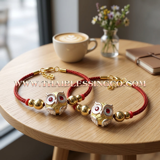 ✨🕉️ Sacred 3K-Plated Bronze "Phaya Nok Thue Thue" (Great Owl of Fortune) – "Kod Heng" Edition: Kruba Tao, Wat Ubosot Ban Lao (2020) – The Ultimate Lanna Talisman for Elite Business Success, Precision Luck, and Never-Ending Wealth