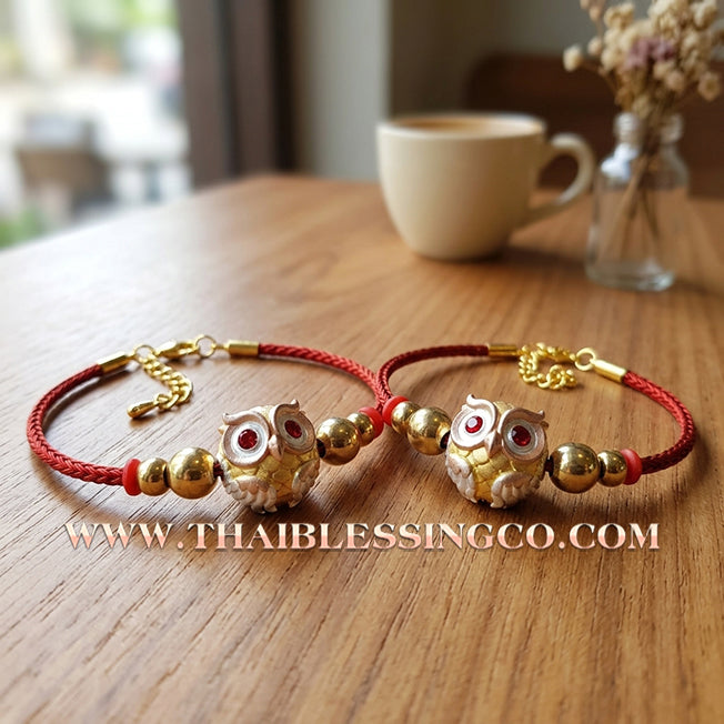 ✨🕉️ Sacred 3K-Plated Bronze "Phaya Nok Thue Thue" (Great Owl of Fortune) – "Kod Heng" Edition: Kruba Tao, Wat Ubosot Ban Lao (2020) – The Ultimate Lanna Talisman for Elite Business Success, Precision Luck, and Never-Ending Wealth