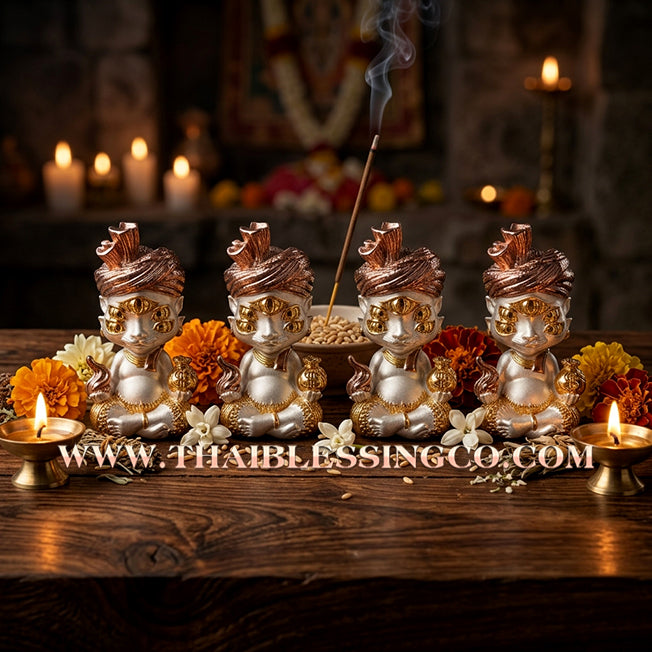 ✨🕉️ Sacred "3K Triple-Alloy" Phraya Si Hu Ha Ta (The 4-Ears 5-Eyes Deity) – Instant Wealth Edition: Kruba Kamfan, Wat Ko Chok (2024 Exclusive) – The Ultimate Alchemical Tool for Rapid Financial Breakthroughs, Irresistible Aura, and Absolute Dominance!